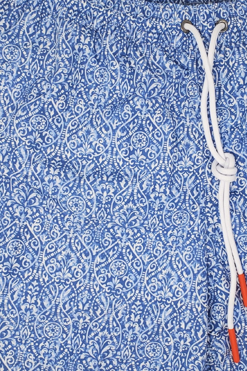 Blue Medallion Swim Shorts-ISAIA-Boyds Philadelphia