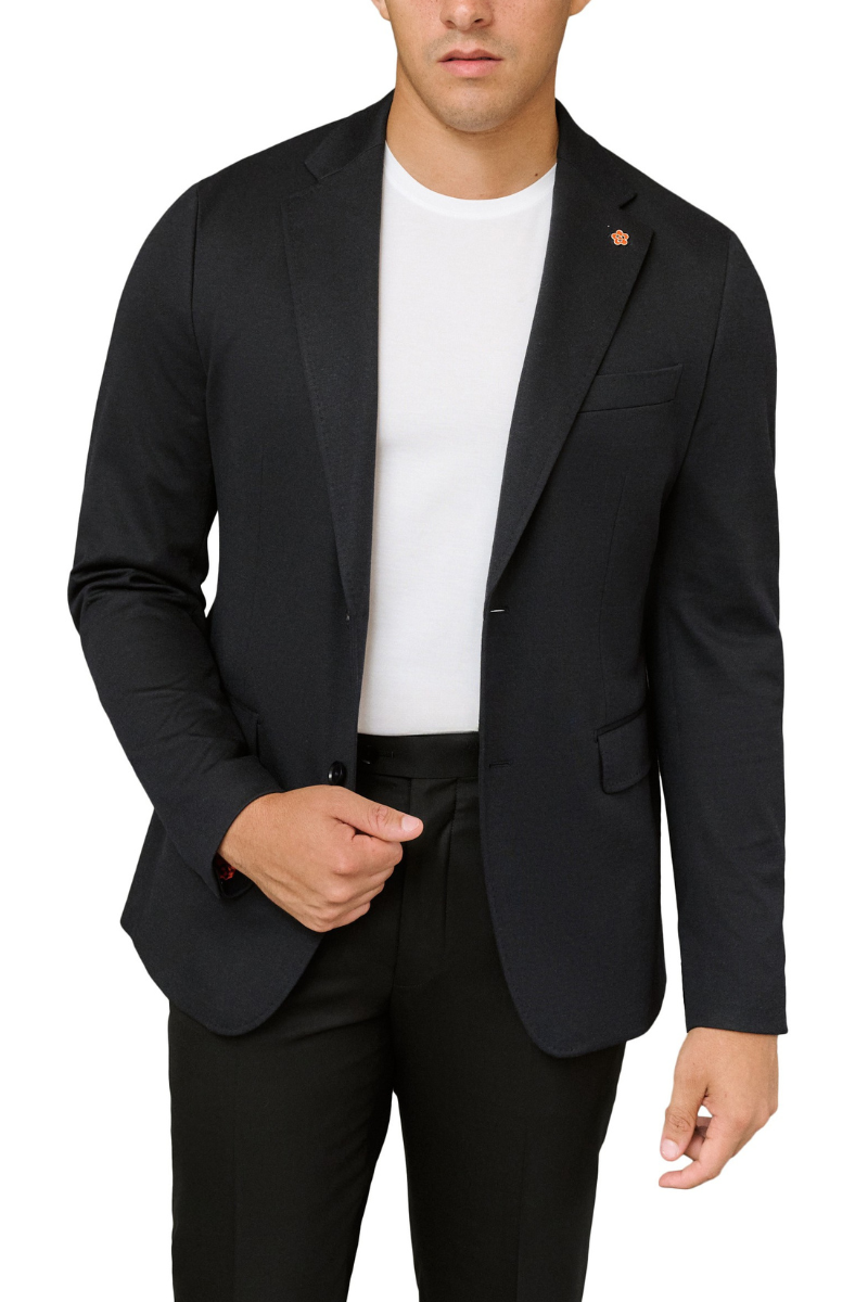 Navy Jersey Sport Jacket-Gerald-Boyds Philadelphia