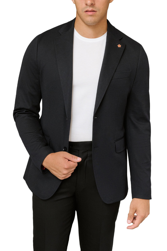 Navy Jersey Sport Jacket-Gerald-Boyds Philadelphia
