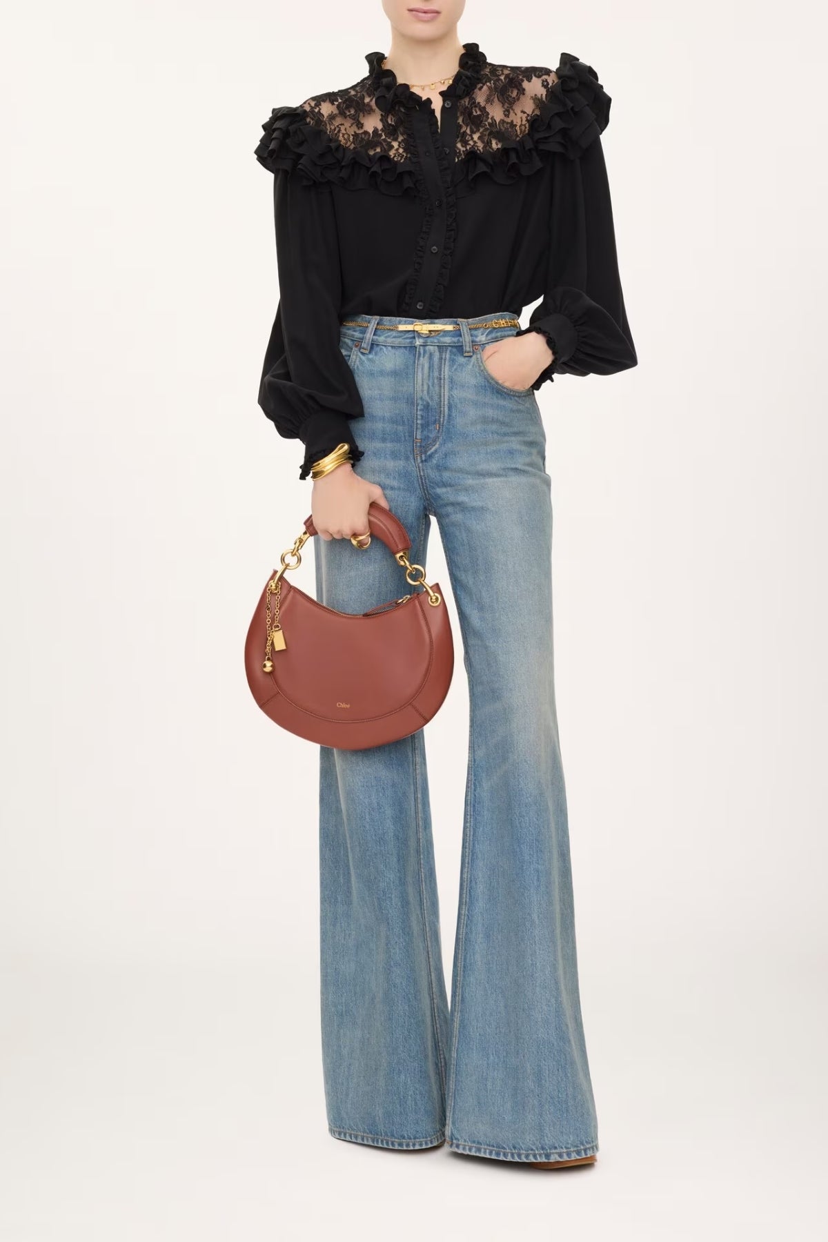 Small Banana Zipped Hobo Bag-Chloé-Boyds Philadelphia