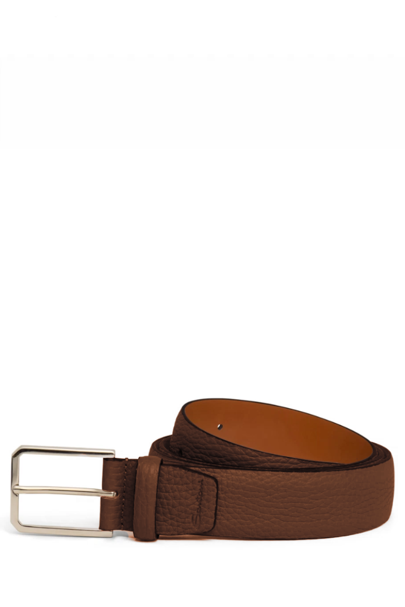 Tumbled Leather Belt-Santoni-Boyds Philadelphia