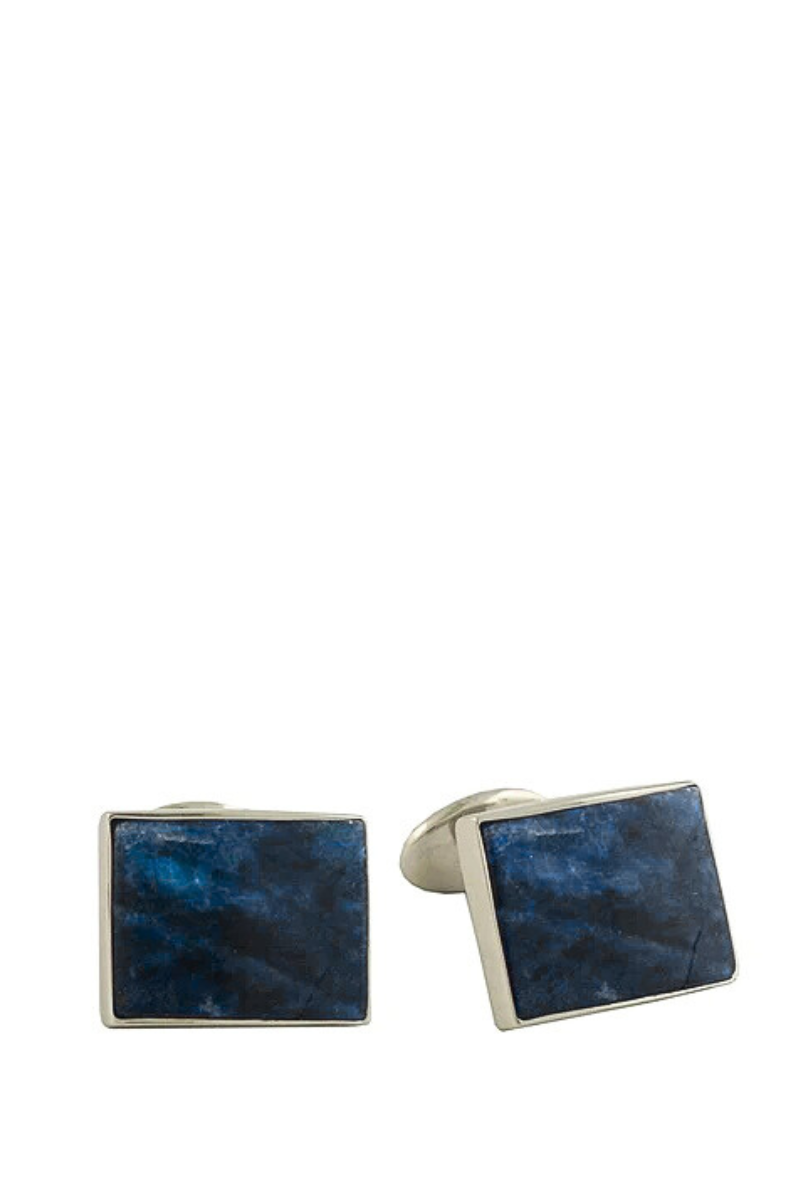 Sodalite Cufflinks-David Donahue-Boyds Philadelphia