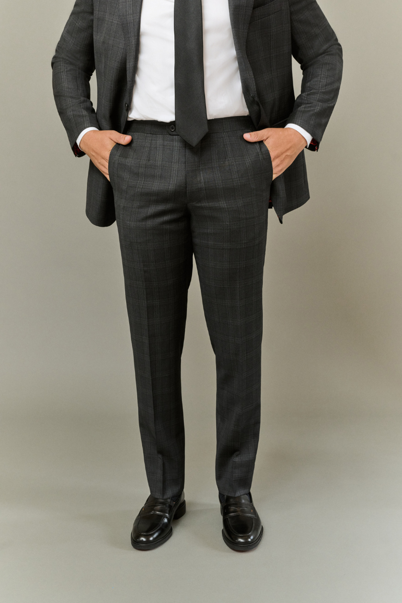 Charcoal Plaid Suit-Gerald-Boyds Philadelphia