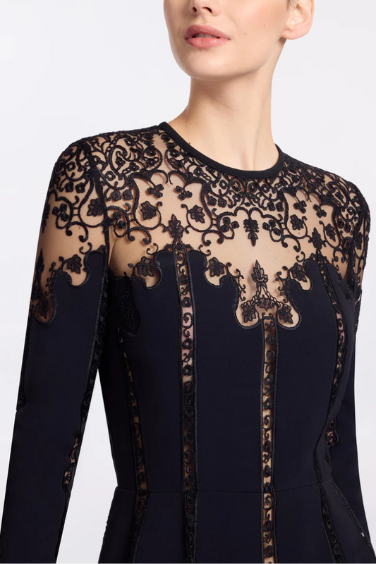 Cady & Lace Midi Dress-ELIE SAAB-Boyds Philadelphia