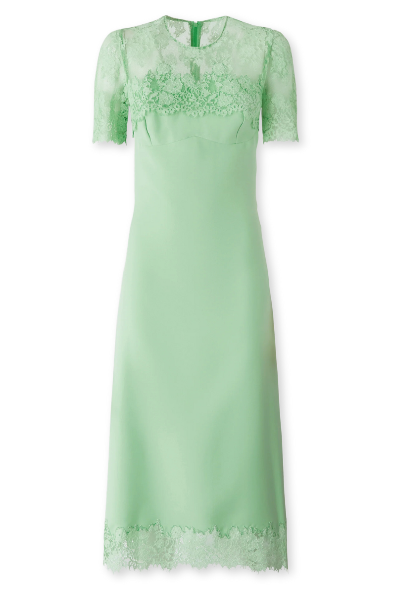 Lace Midi Dress, GREEN / 8 Lace Midi Dress, GREEN / 8