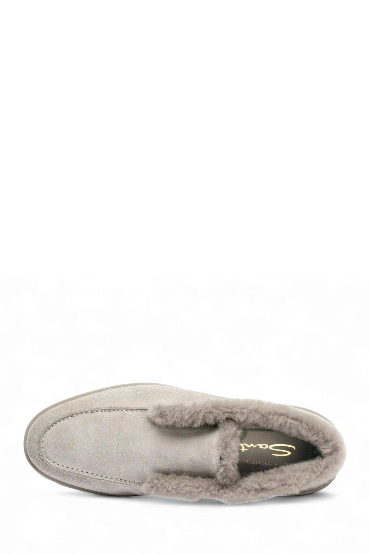 Lug Sole Shearling Lined Slip On Bootie