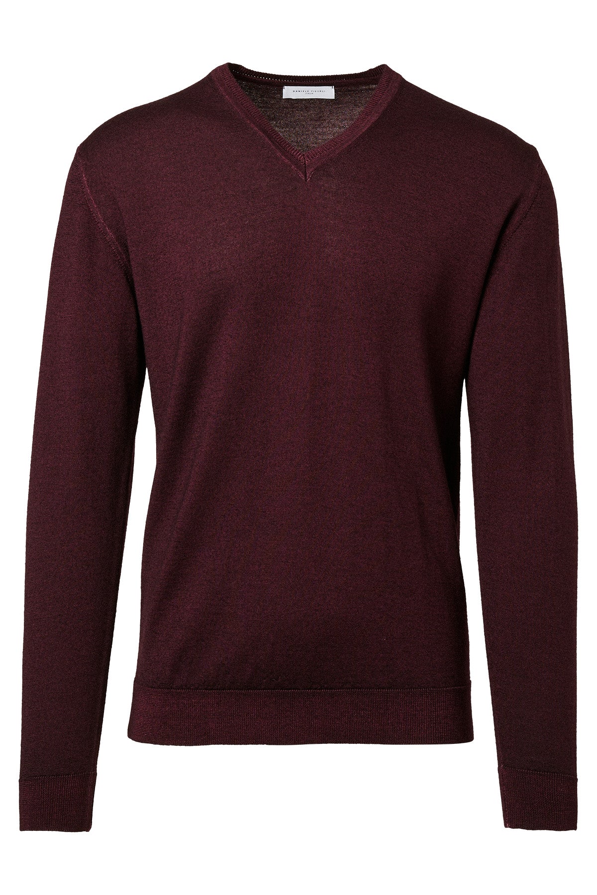 Washed Wool V-Neck Sweater