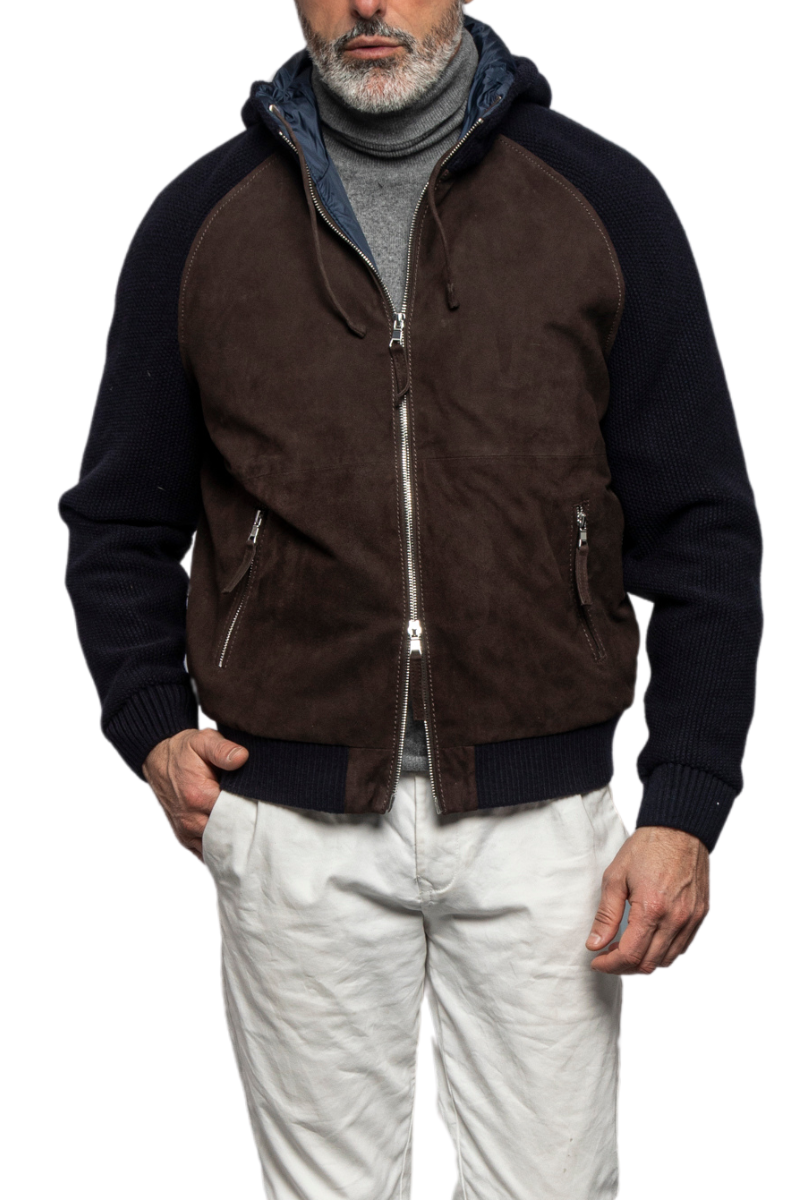 Doris Knit Leather Jacket-The Jack Leathers-Boyds Philadelphia