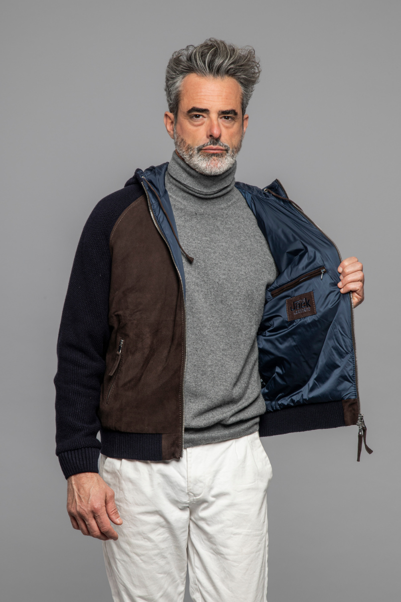 Doris Knit Leather Jacket-The Jack Leathers-Boyds Philadelphia