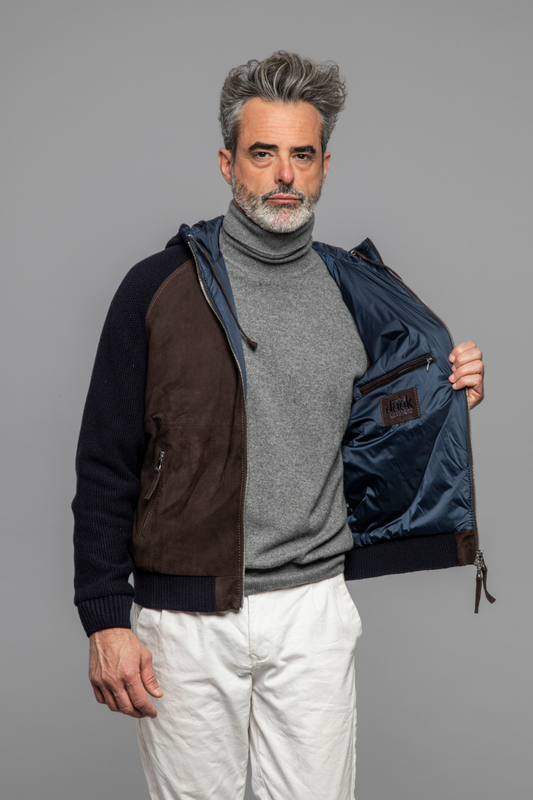 Doris Knit Leather Jacket-The Jack Leathers-Boyds Philadelphia