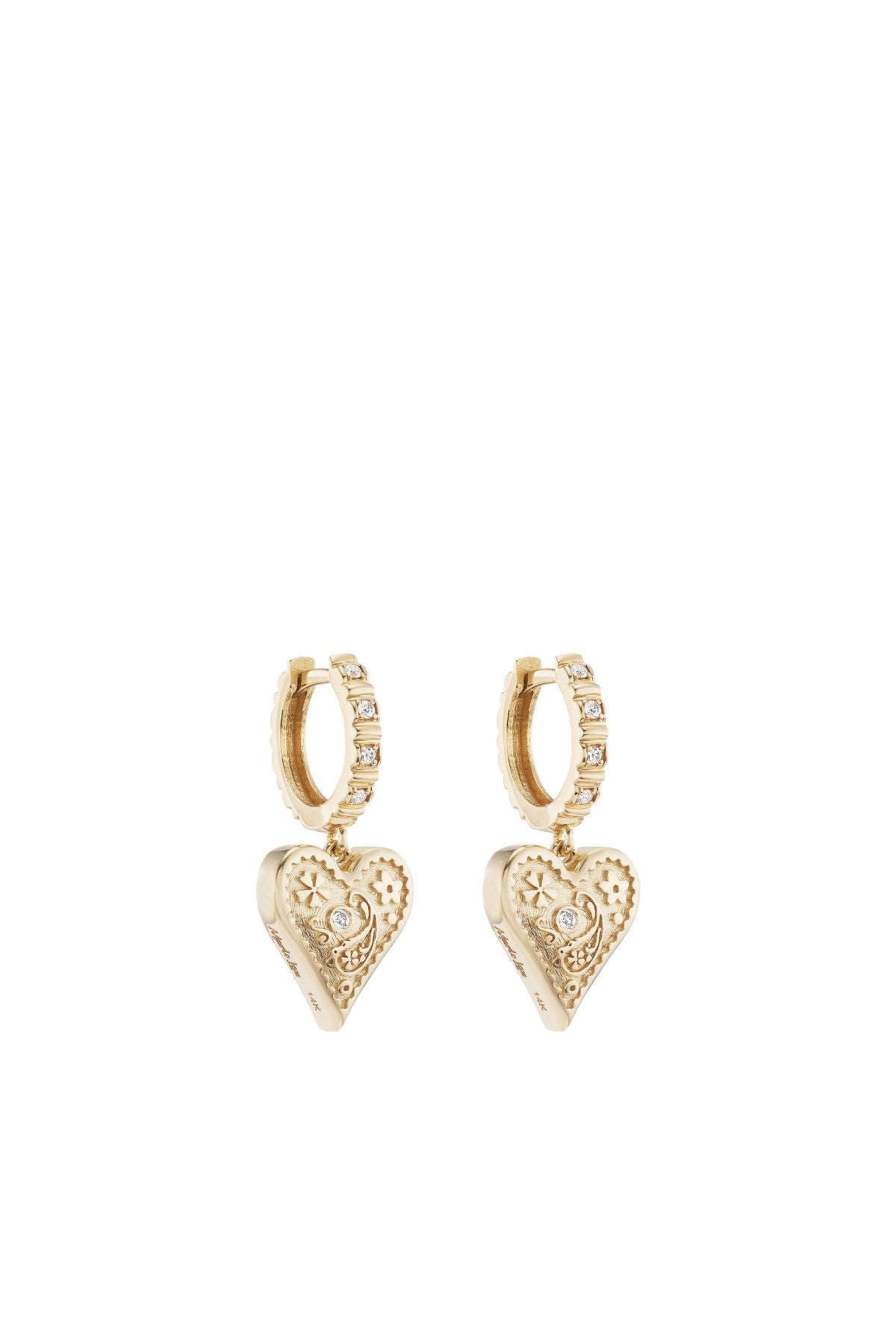 Mini Southwestern Heart Earrings