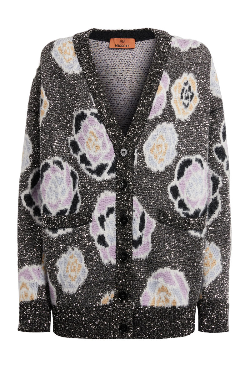 Oversized Sequin Rose Cardigan-Missoni-Boyds Philadelphia
