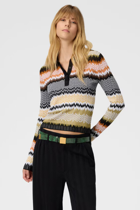 Chevron Knit Polo-Missoni-Boyds Philadelphia