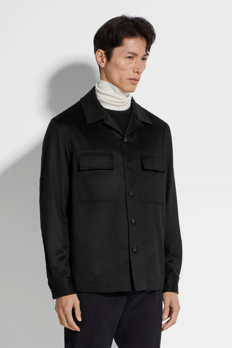Oasi Cashmere Alba Overshirt-Zegna-Boyds Philadelphia