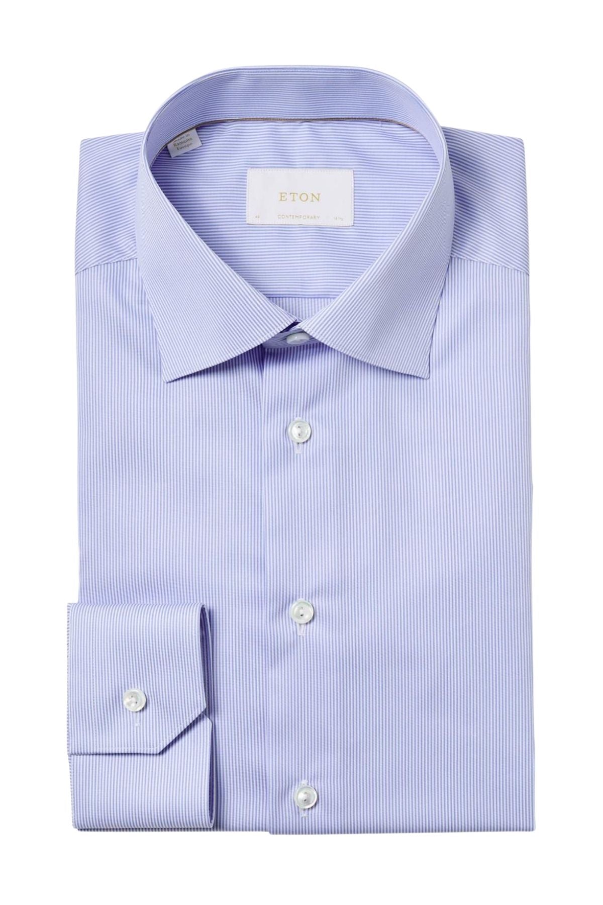 Striped Supima 120 Poplin Shirt-Eton-Boyds Philadelphia