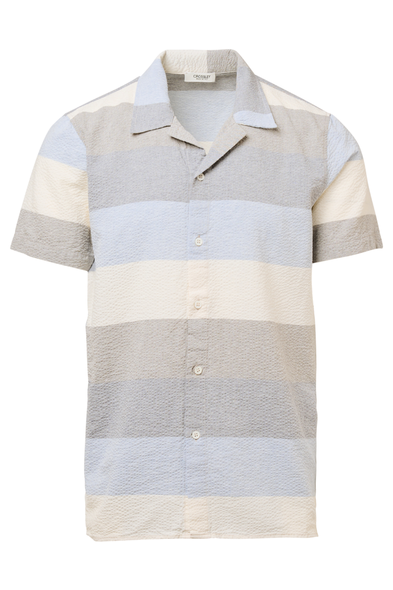 Seersucker Camp Shirt-CROSSLEY-Boyds Philadelphia