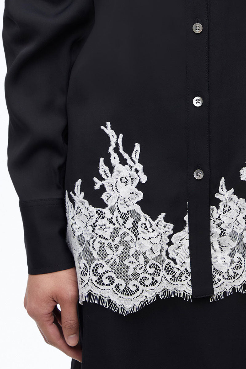 Lace Trim Shirt-3.1 Phillip Lim-Boyds Philadelphia