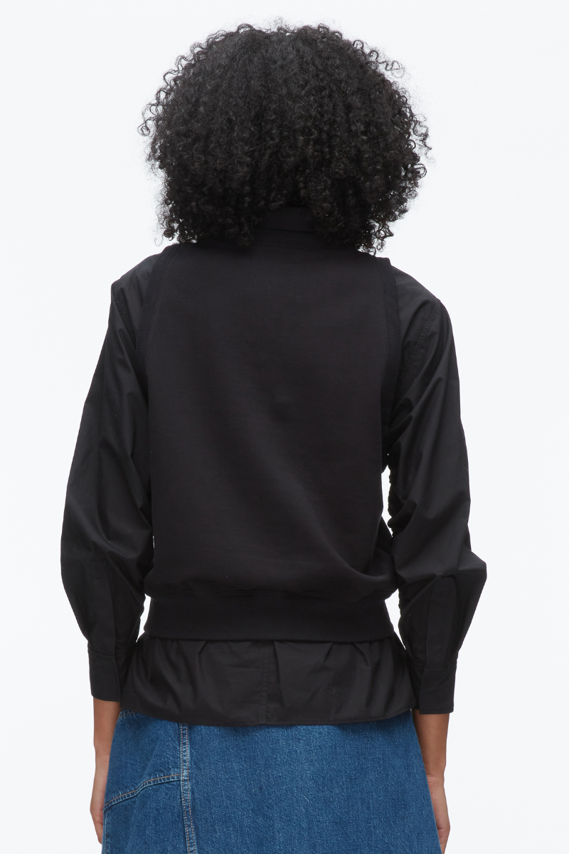 Layered Vest Ruched Sleeve Shirt-3.1 Phillip Lim-Boyds Philadelphia