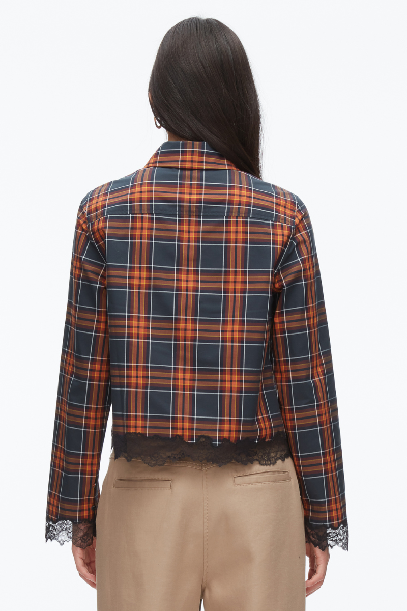 Plaid Mix Cropped Shirt-3.1 Phillip Lim-Boyds Philadelphia