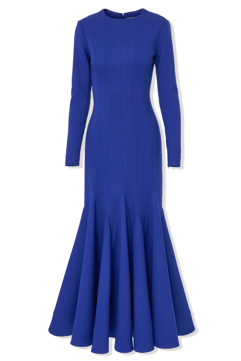 Midi Dress with Godets, DARK NAVY / 12 Midi Dress with Godets, DARK NAVY / 12