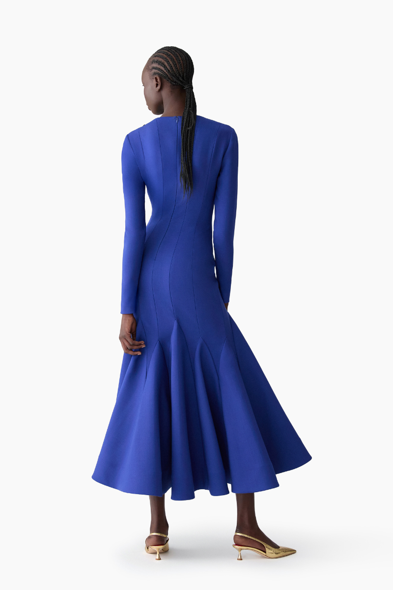Midi Dress with Godets-Carolina Herrera-Boyds Philadelphia