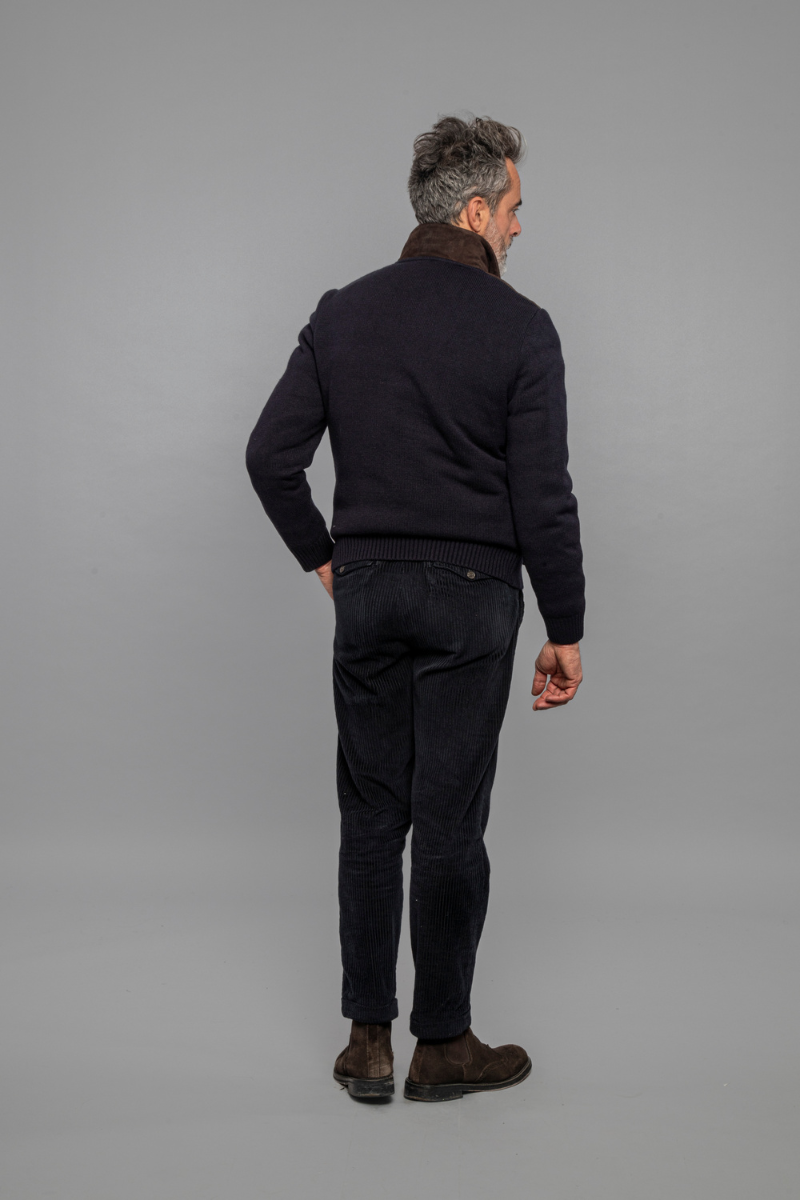 Francis Knit Leather Jacket-The Jack Leathers-Boyds Philadelphia