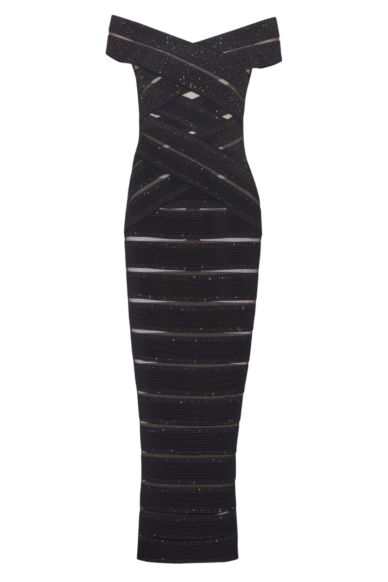 Mesh Knit Bodycon Dress by Balmain