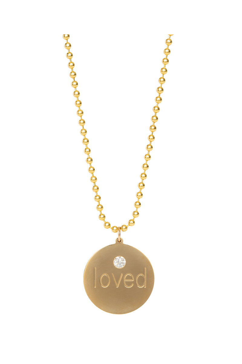 Loved with Single Diamond Necklace-Genevieve Lau-Boyds Philadelphia
