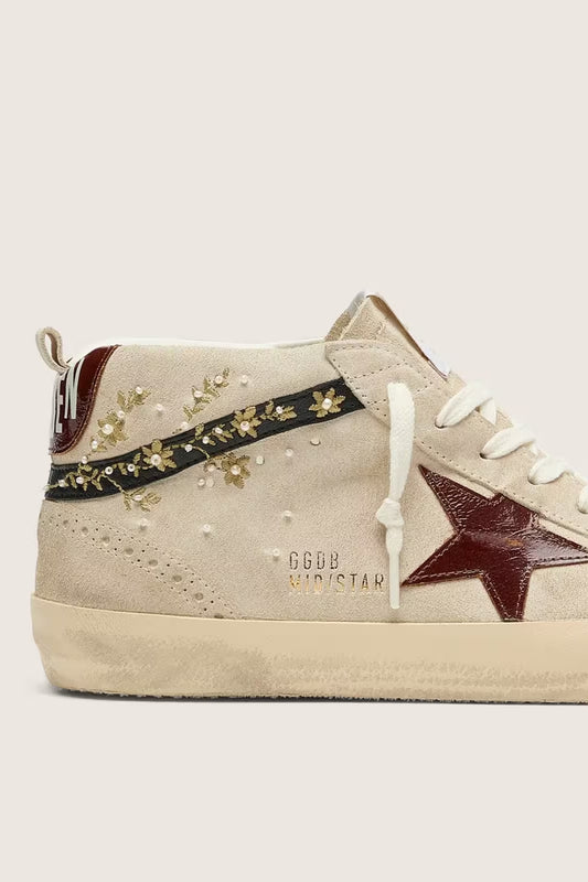 GOLDEN GOOSE MID START SUEDE SNEAKER-Golden Goose-Boyds Philadelphia