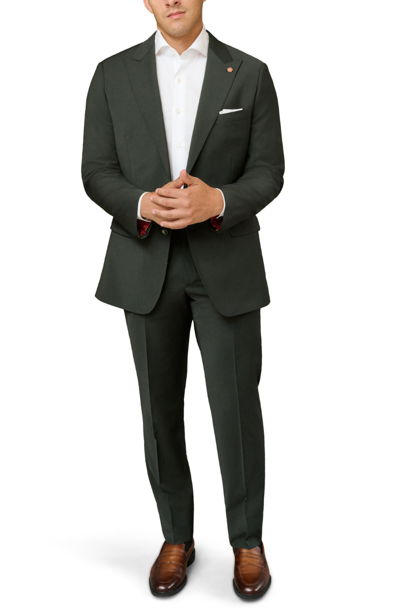 Olive Suit by Gerald Olive Suit by Gerald