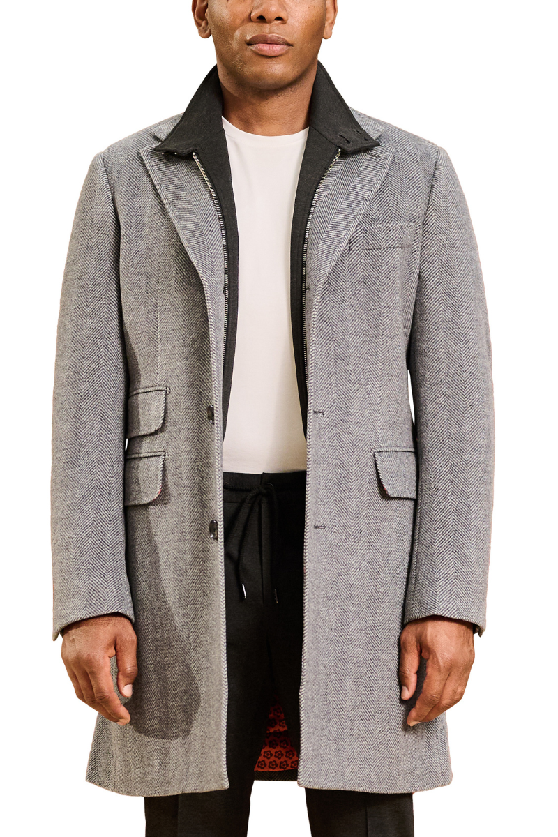 Grey Herringbone Overcoat-Gerald-Boyds Philadelphia