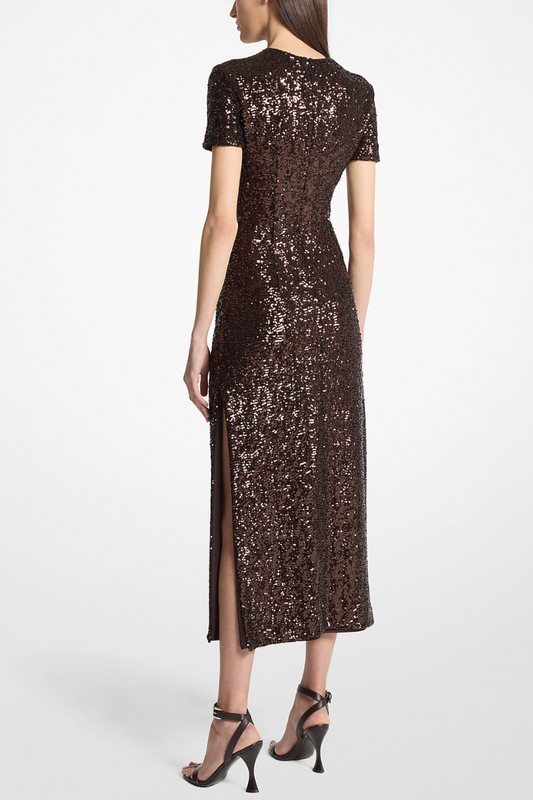 Sequined T-Shirt Dress-Michael Kors Collection-Boyds Philadelphia