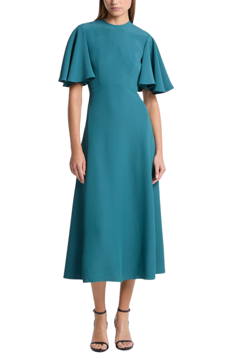Flutter-Sleeve Dress by Michael Kors Collection
