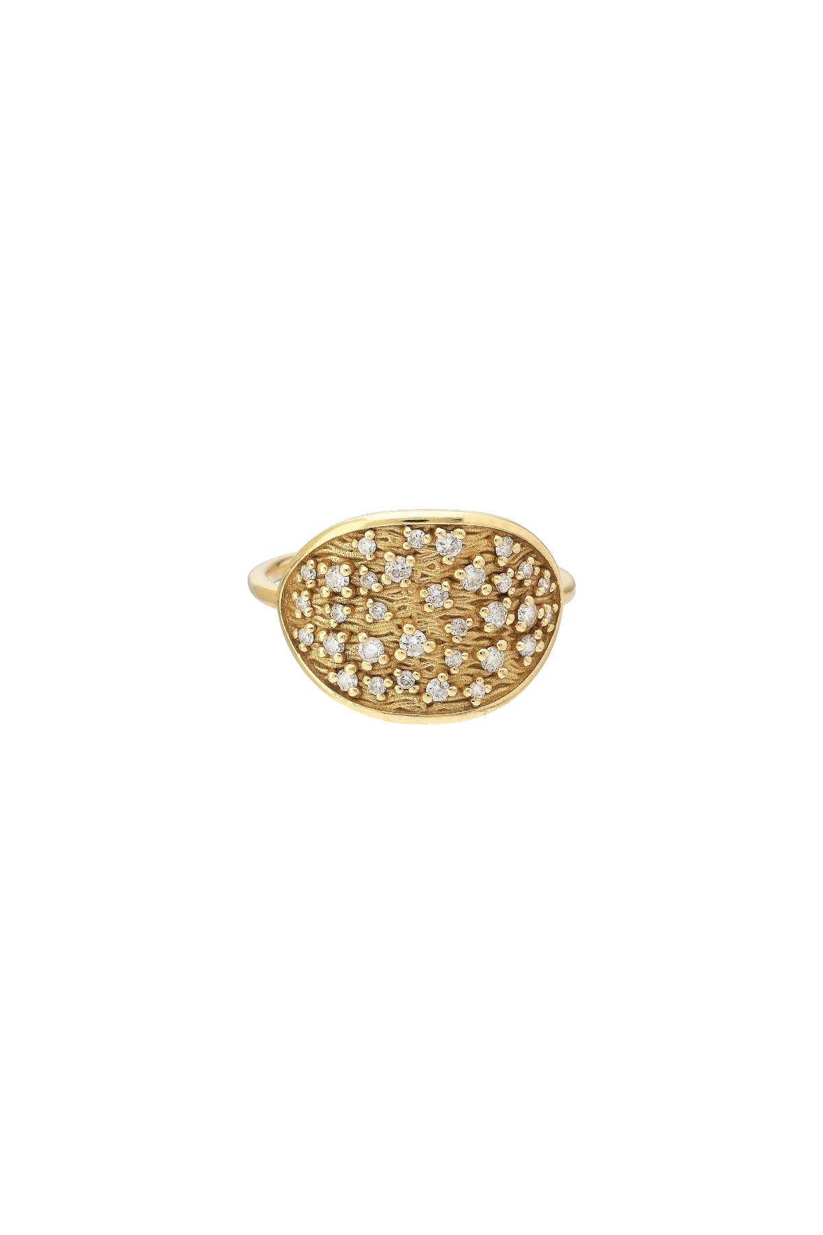 "Abrazo" Diamond Signet Ring