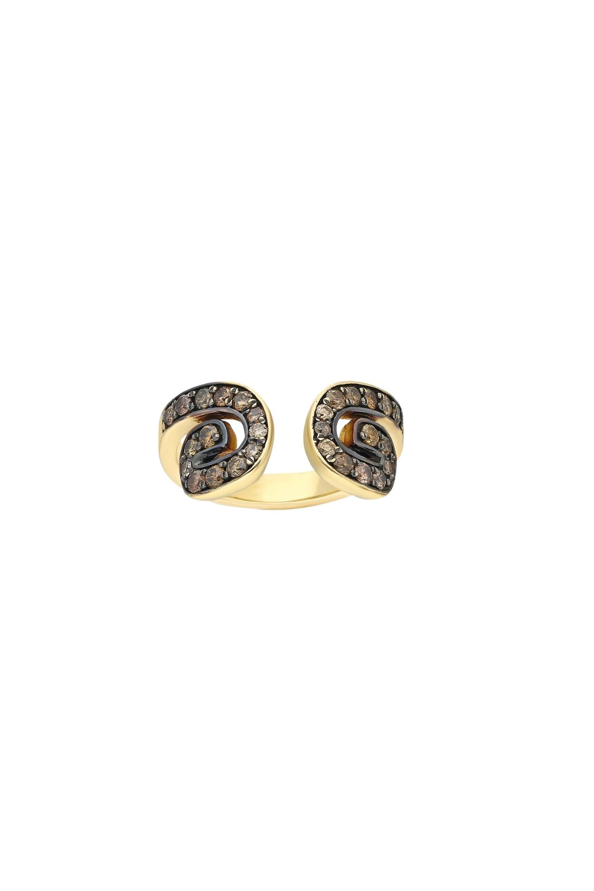 “Txirimiri” Cognac Diamond Bling Ring - Coffee-ITA-Boyds Philadelphia