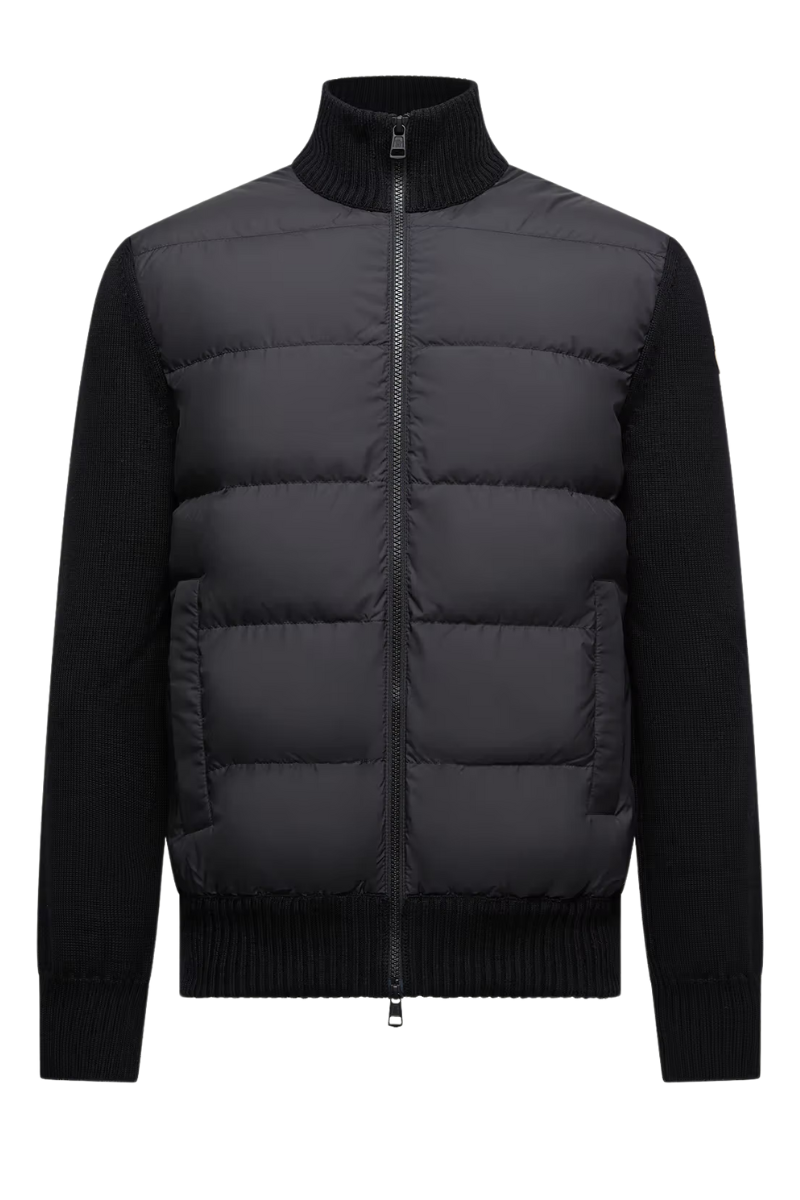 Padded Zip-Up Cardigan by Moncler Padded Zip-Up Cardigan by Moncler