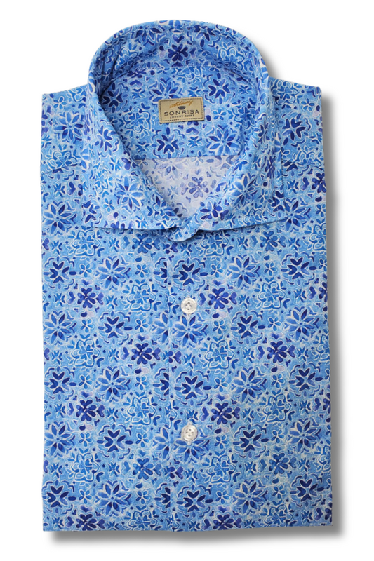 Floral Geo Print Shirt