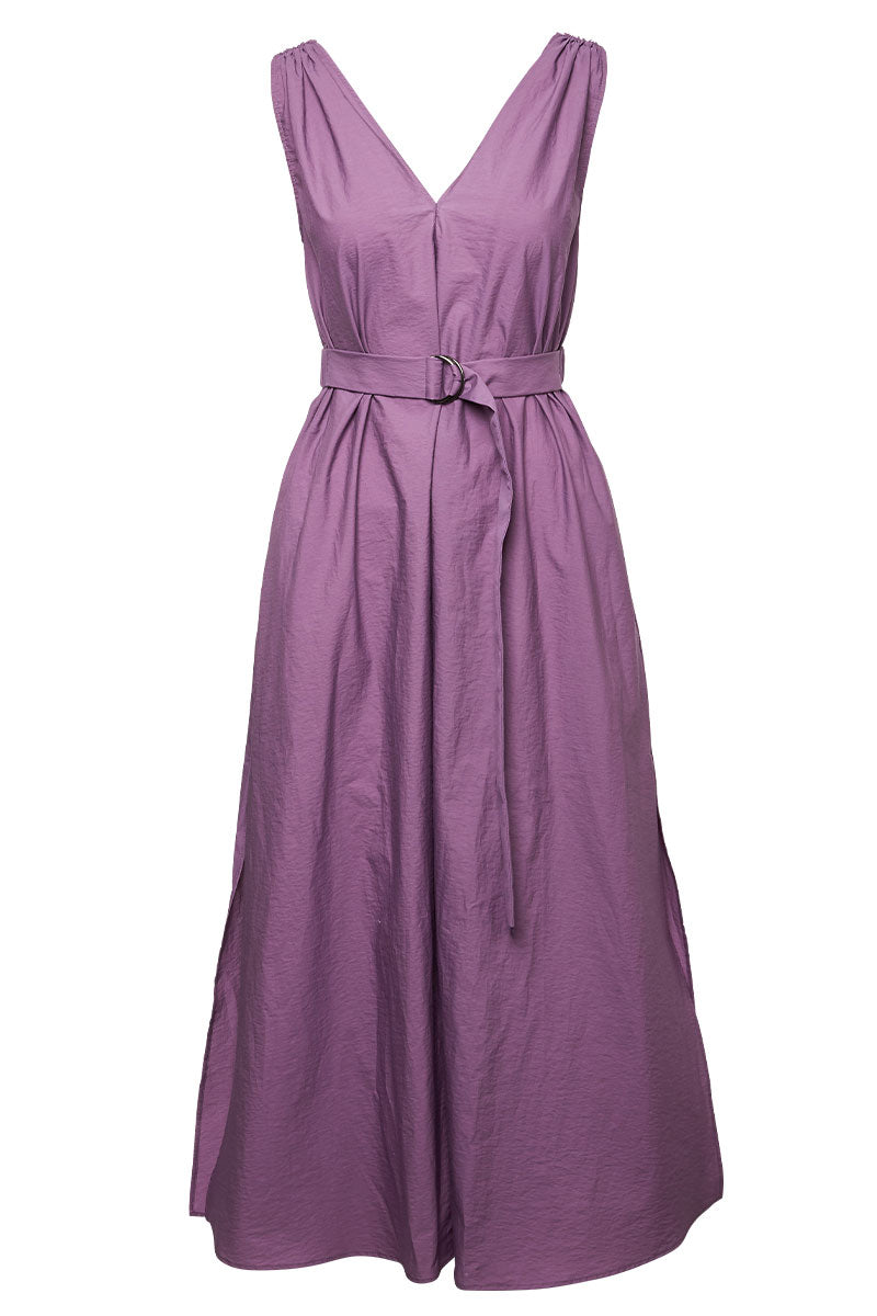 Techno Poplin Belted Dress by Brunello Cucinelli Techno Poplin Belted Dress by Brunello Cucinelli