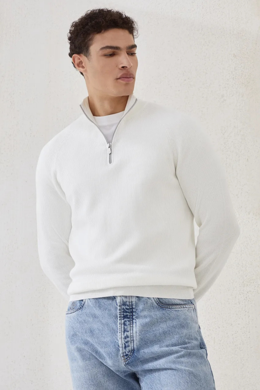 English Rib Zip Sweater-Brunello Cucinelli-Boyds Philadelphia
