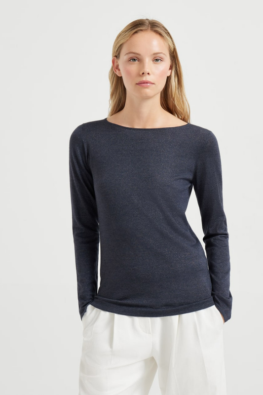 Sparkling Lightweight Sweater-Brunello Cucinelli-Boyds Philadelphia