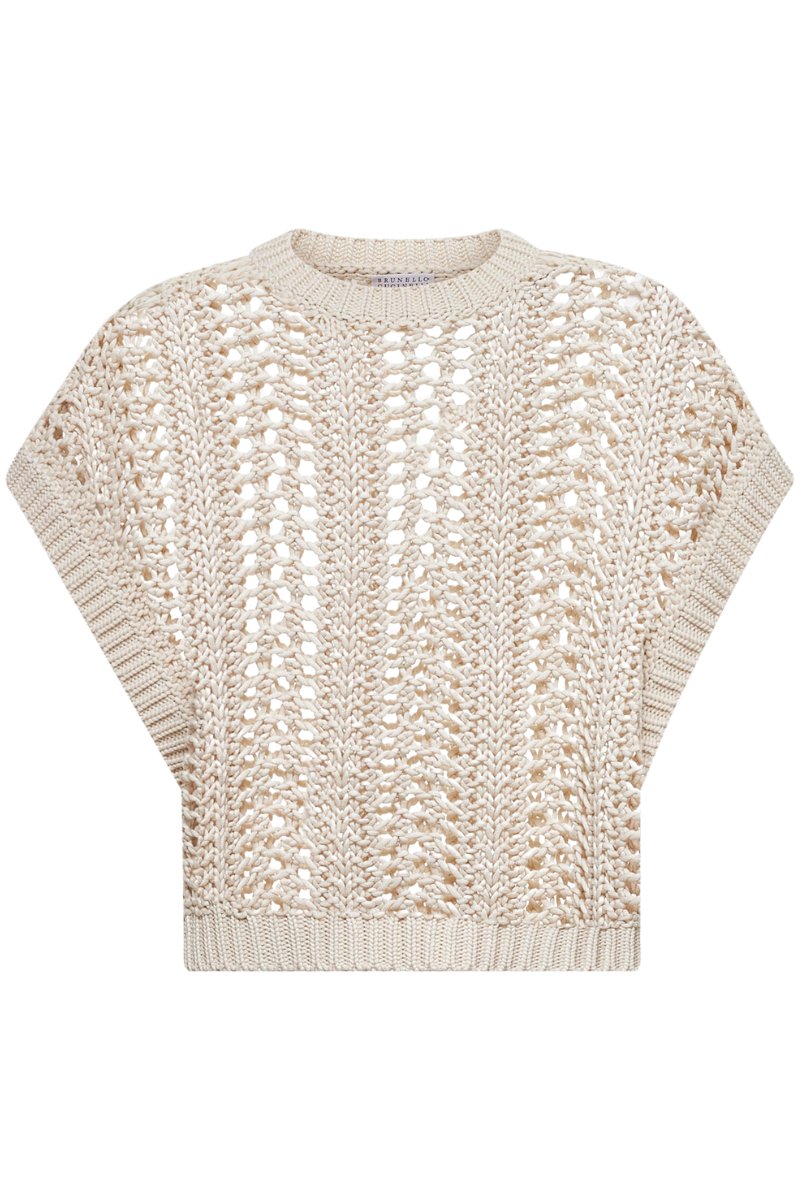 Ribbed Net Sweater-Brunello Cucinelli-Boyds Philadelphia