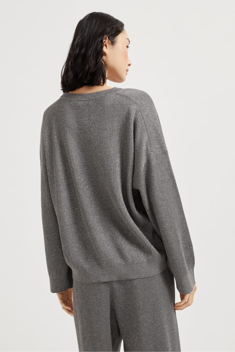 Sparkling Vanisé English Rib Sweater