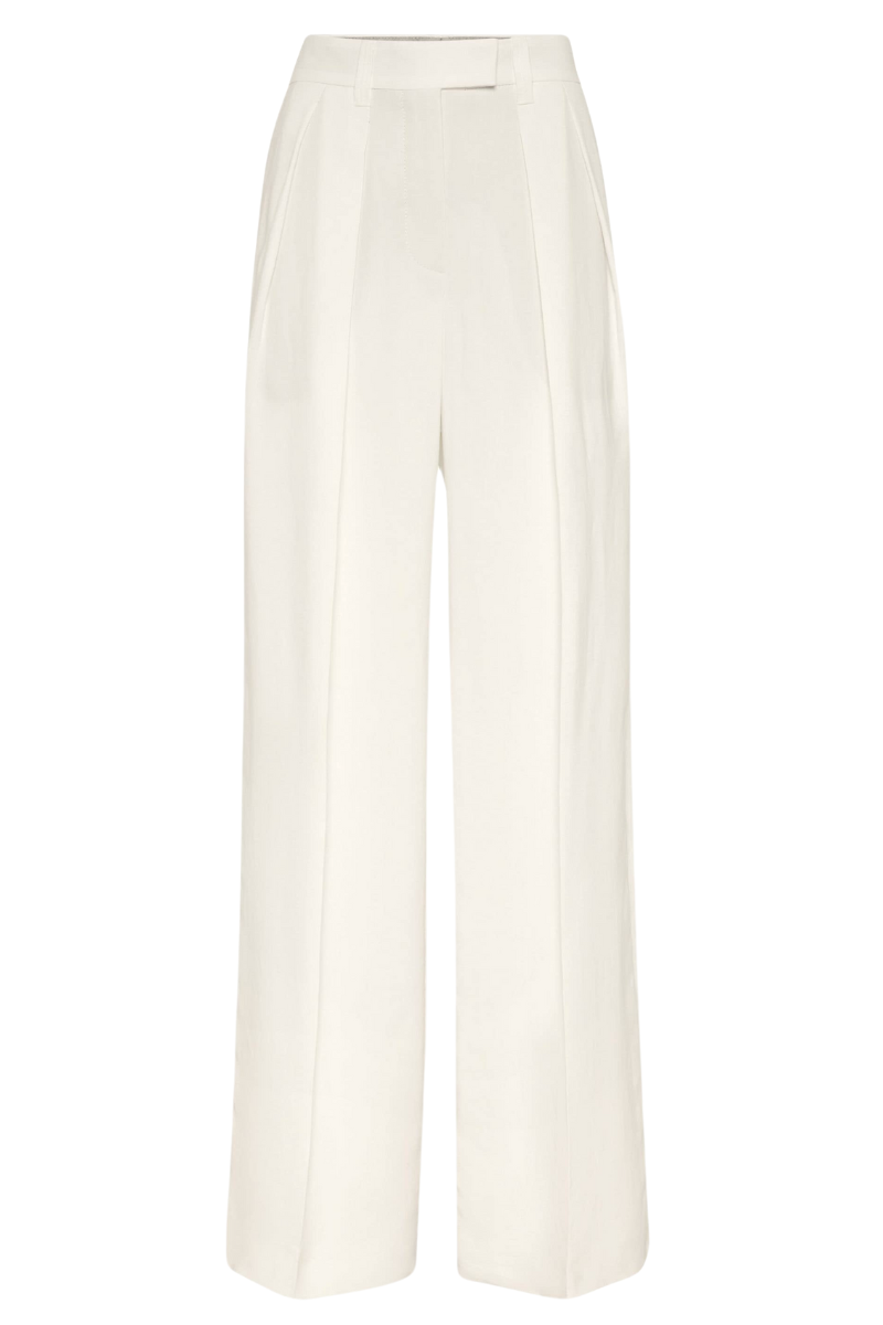 Fluid Twill Sartorial Wide Trousers-Brunello Cucinelli-Boyds Philadelphia