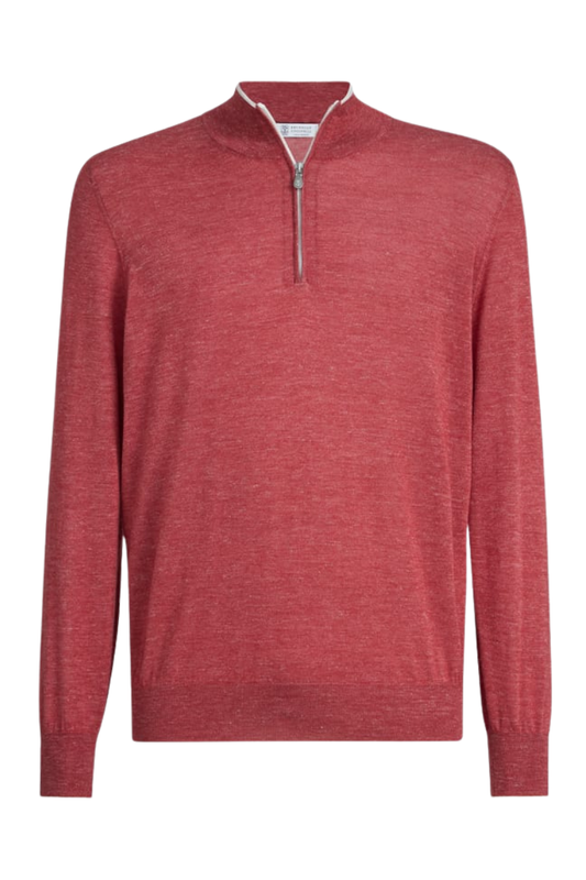 Lightweight 1/4 Zip Sweater-Brunello Cucinelli-Boyds Philadelphia