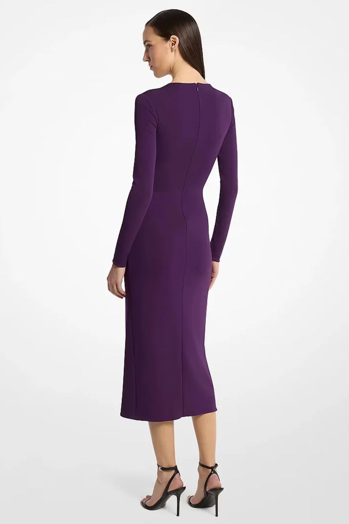 Stretch Matte Jersey Saroung Dress-Michael Kors Collection-Boyds Philadelphia