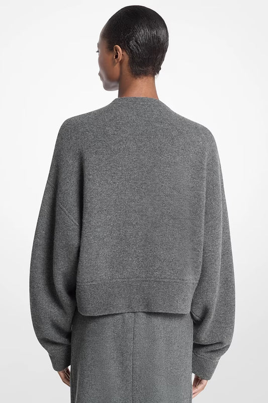 Drop Shoulder Cashmere Blend Sweater-Michael Kors Collection-Boyds Philadelphia
