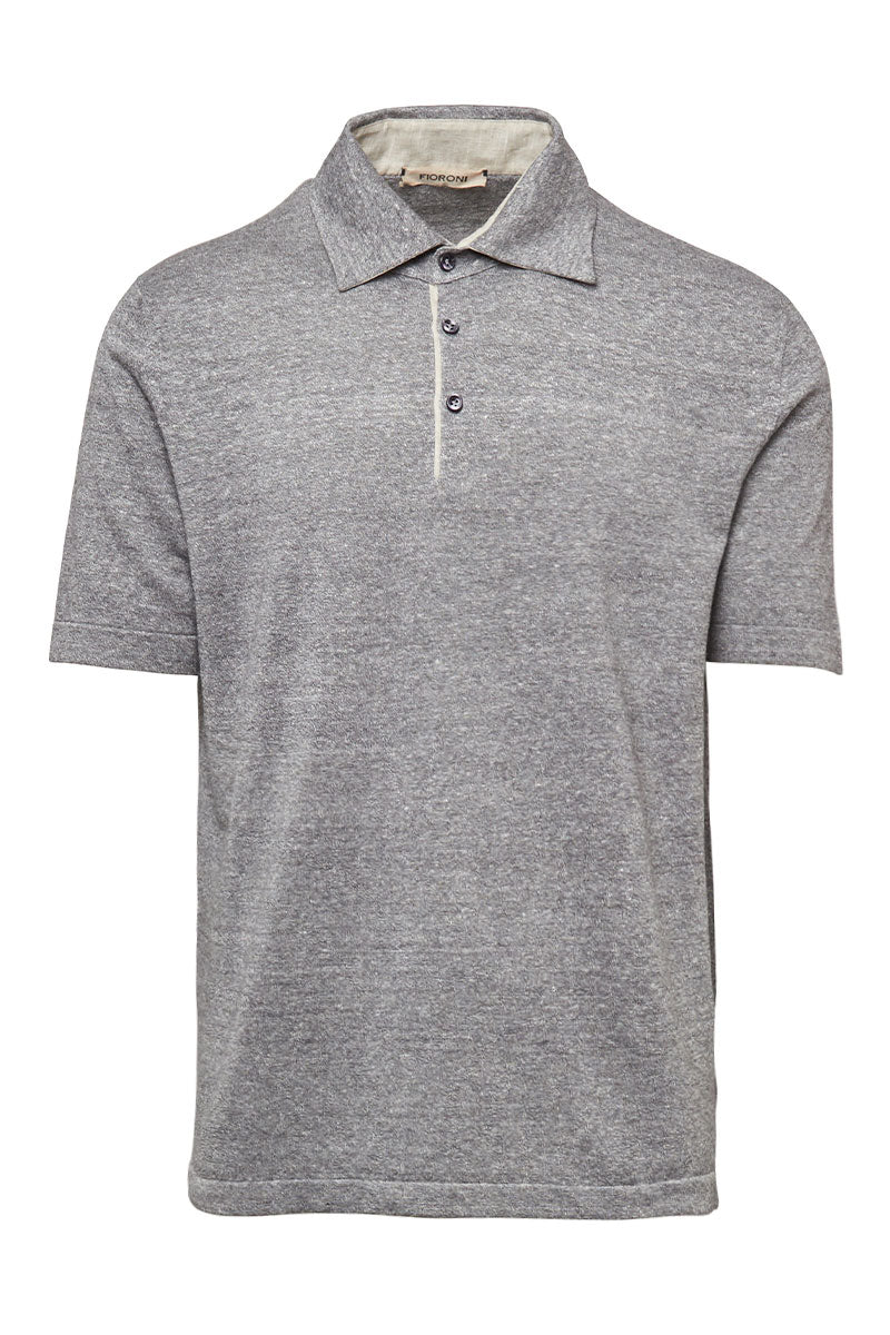 Linen-Cotton Polo-Fioroni-Boyds Philadelphia