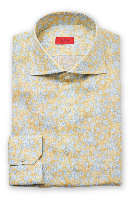 Linen Floral Shirt-ISAIA-Boyds Philadelphia