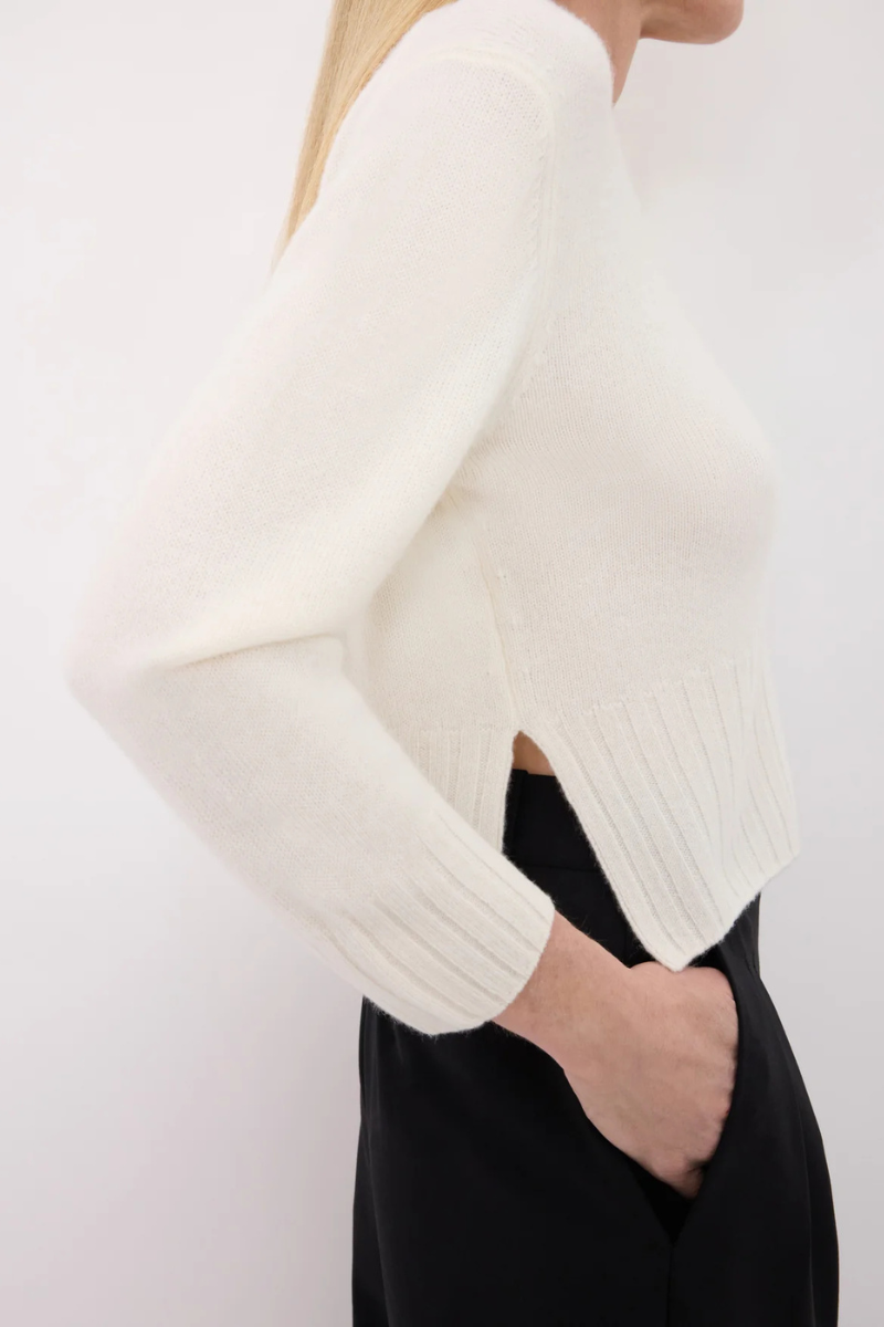 Mora Cropped Cashmere Sweater-Loulou de Saison-Boyds Philadelphia