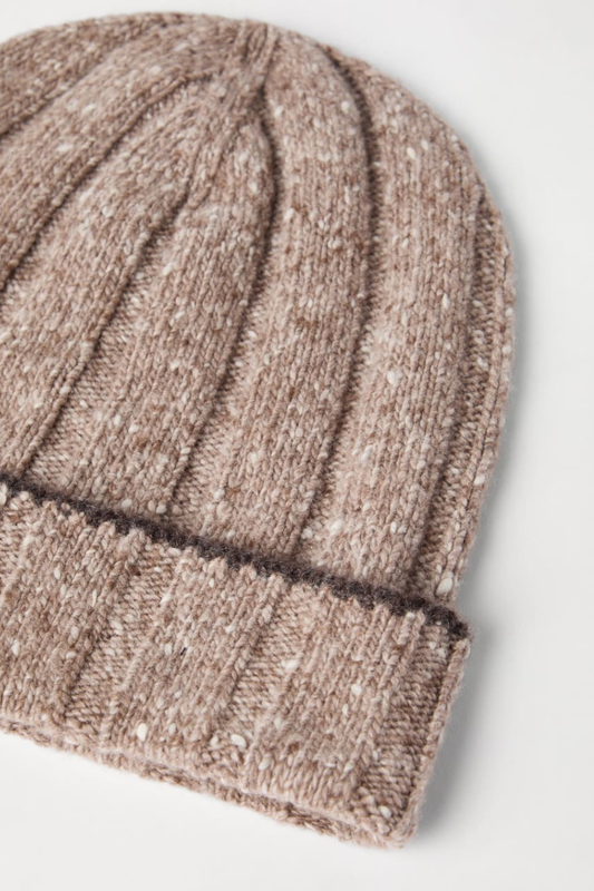 Flecked Cashmere Beanie-Brunello Cucinelli-Boyds Philadelphia